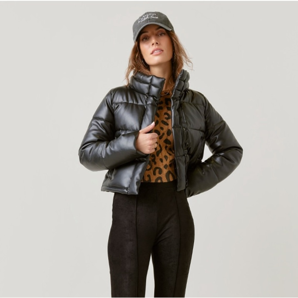 Black puffer jacket